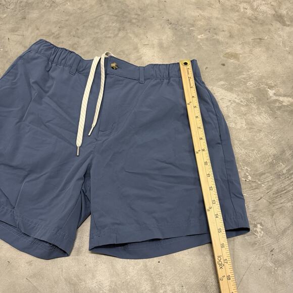 Wowie Shorts Mens Large Blue Performance Elastic Waist Lightweight Casual Golf - Picture 4 of 7